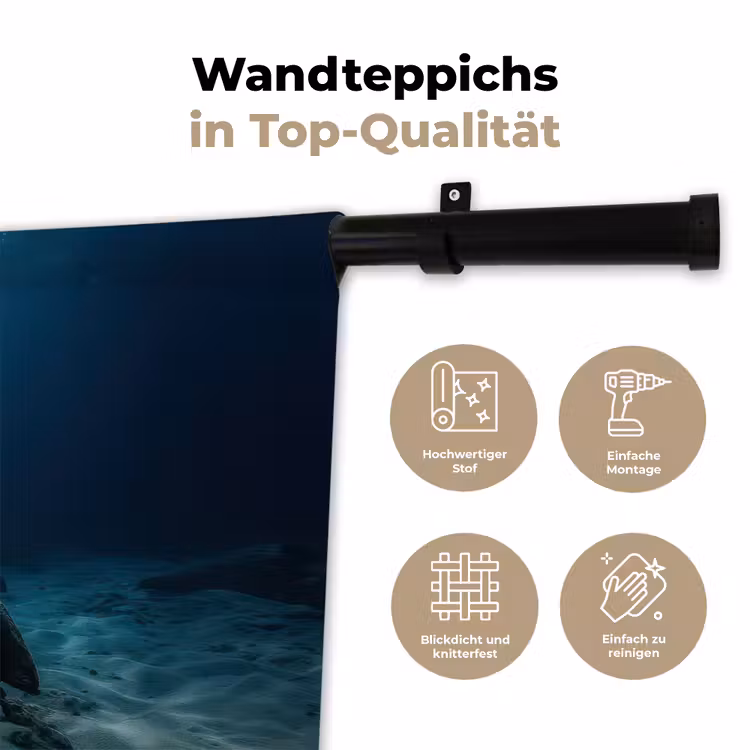 Anker - Ijzer - Zeebodem - Zand Wandkleed katoen klein -tsfeer2_DE