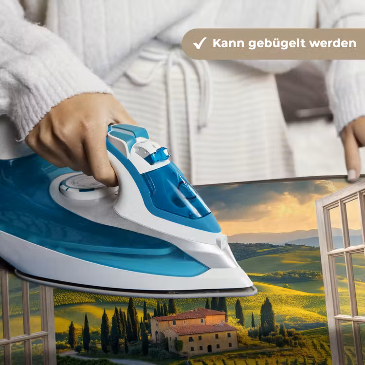 Doorkijk - Toscane - Uitzicht - Landschap - Zomer Wandkleed katoen klein -tsfeer9_DE