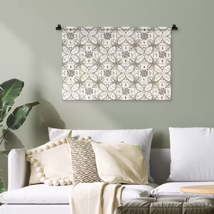 Antiek - Tegel - Beige Wandkleed katoen klein 269 -sfeer7