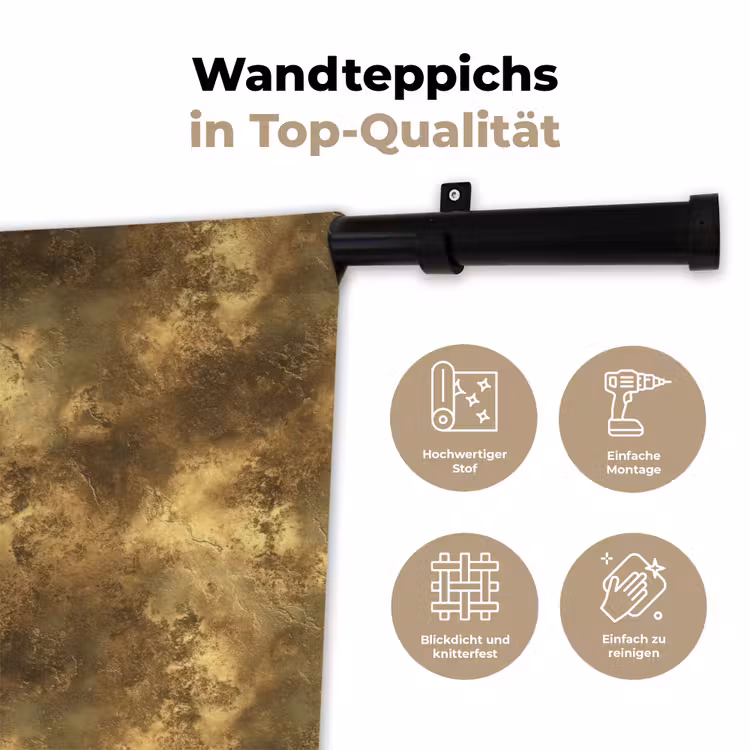 Antiek - Metaallook - Goud Wandkleed katoen klein 269 -tsfeer2_DE