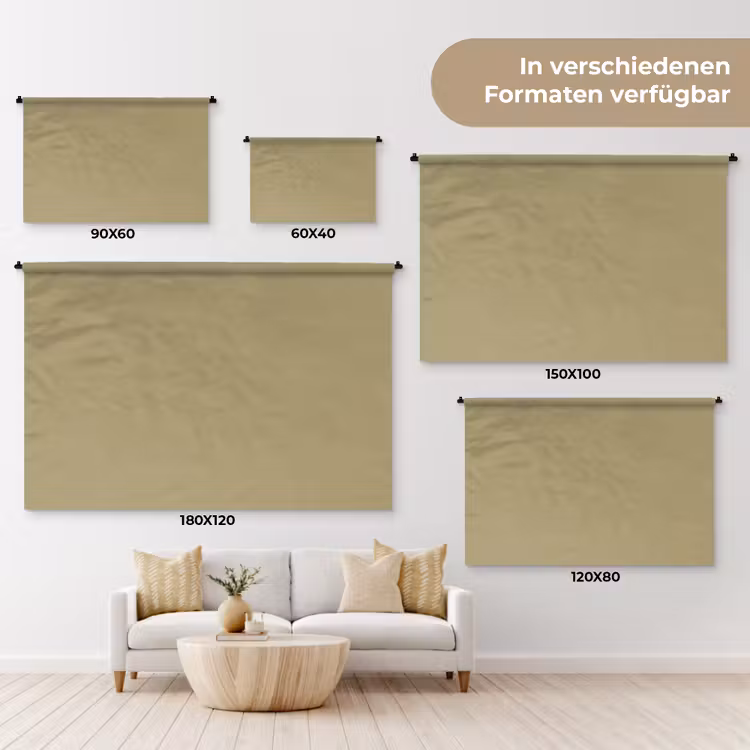 Antique - Moss - Groen Wandkleed katoen klein 269 -tsfeer8_DE
