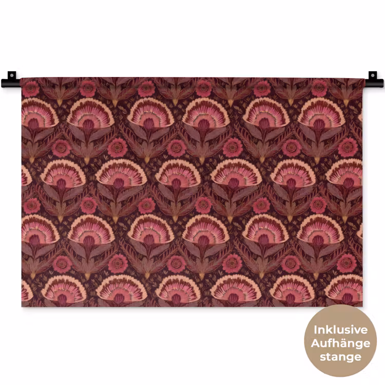 Antiek - Bloemen - Kleurrijk Wandkleed katoen klein 269 -t3d_DE