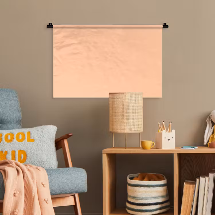 Apricot - Blush - Nude Wandkleed katoen klein 269 -wsfeer4_kind
