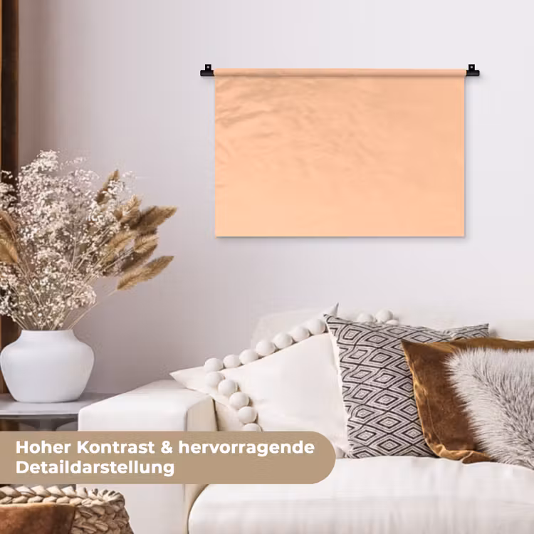 Apricot - Blush - Nude Wandkleed katoen klein 269 -tsfeer1_DE