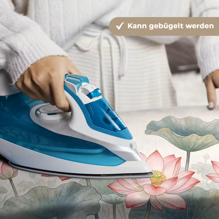 Aquarel - Lotusbloemen - Kleurrijk Wandkleed katoen klein -tsfeer9_DE