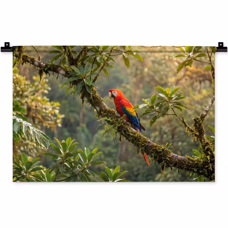 Ara - Jungle - Rood Wandkleed katoen klein -zz3d