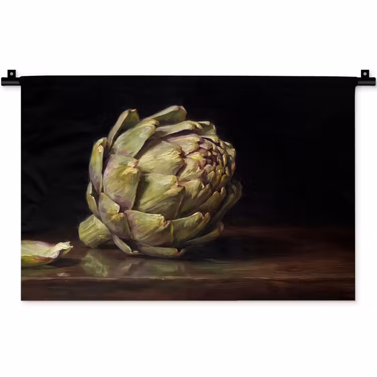 Wandteppich - Artischocke – Essen – Klassisch - Artichok - Eten - Klassiek Wandkleed katoen klein