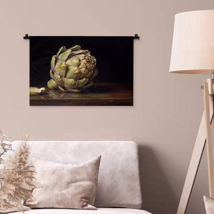 Wandteppich - Artischocke – Essen – Klassisch - Artichok - Eten - Klassiek Wandkleed katoen klein
