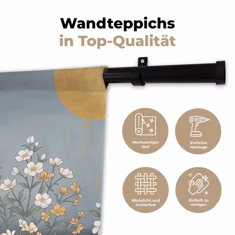 Aziatisch - Vrouw - Kimono Wandkleed katoen klein -tsfeer2_DE