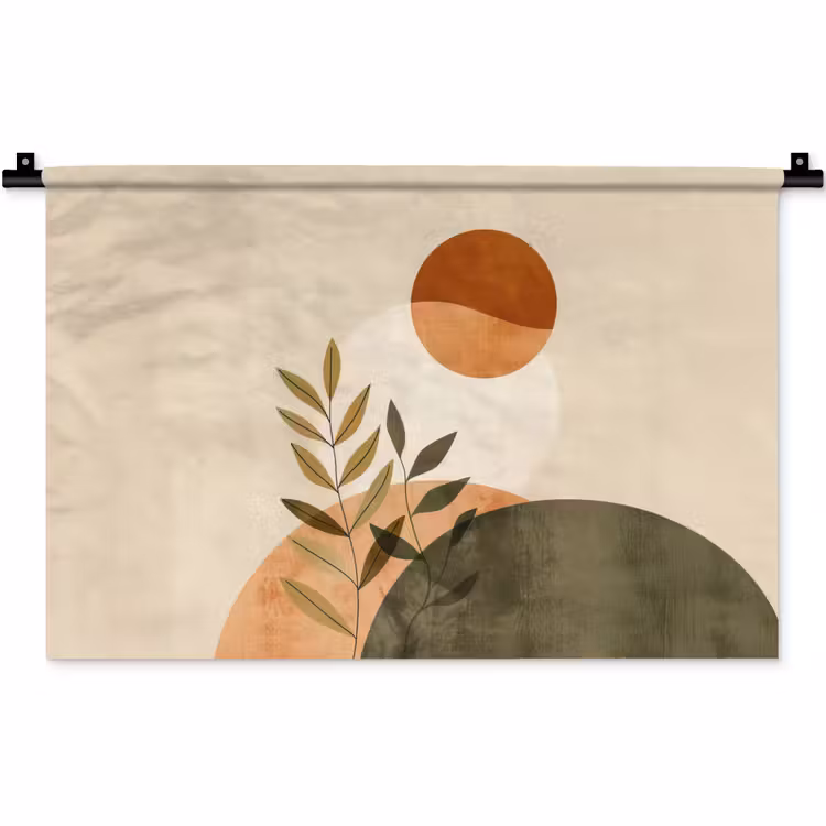 Takken - Vormen - Abstract Wandkleed katoen klein -zz3d