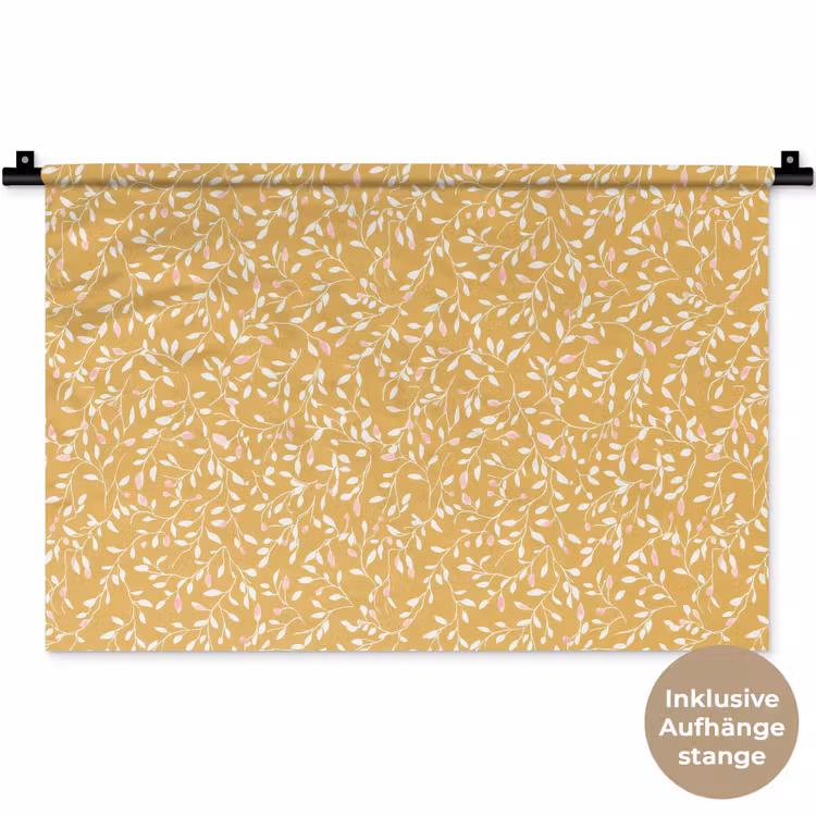 Takjes - Patroon - Oker Wandkleed katoen klein 269 -t3d_DE