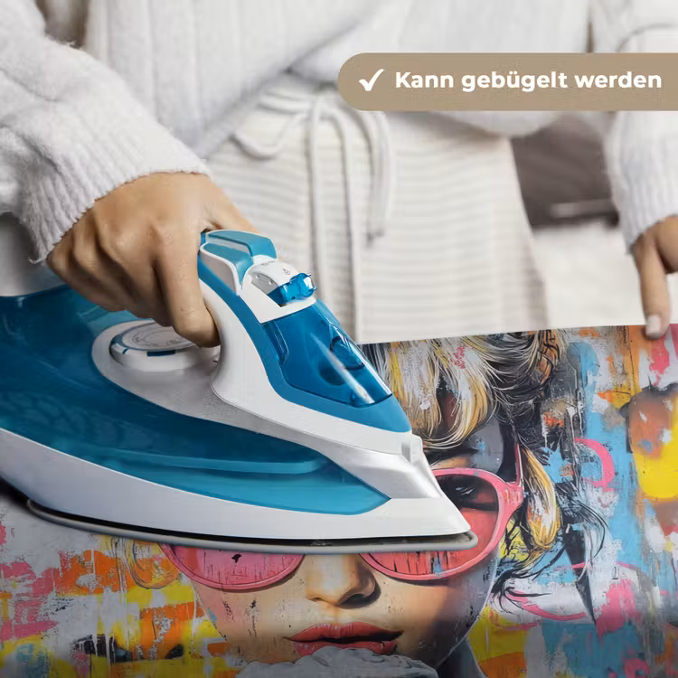 Expressief - Milkshake - Vrouw - Felle kleuren Wandkleed katoen klein -tsfeer9_DE