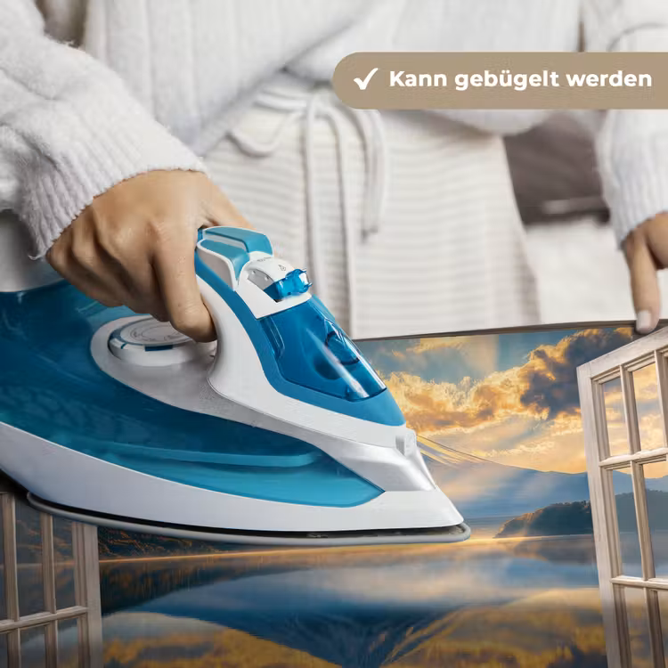 Doorkijk - Landschap - Bergen - Uitzicht - Raam Wandkleed katoen klein -tsfeer9_DE