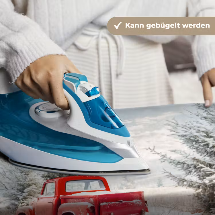 Auto - Rood - Cadeaus - Winter - Sneeuw - Kerst Wandkleed katoen klein -tsfeer9_DE