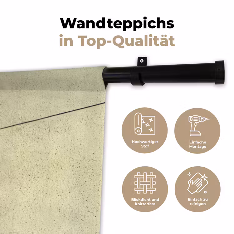Badpak - Schaduw - Muur - Zomer - Minimalistisch Wandkleed katoen klein -tsfeer2_DE