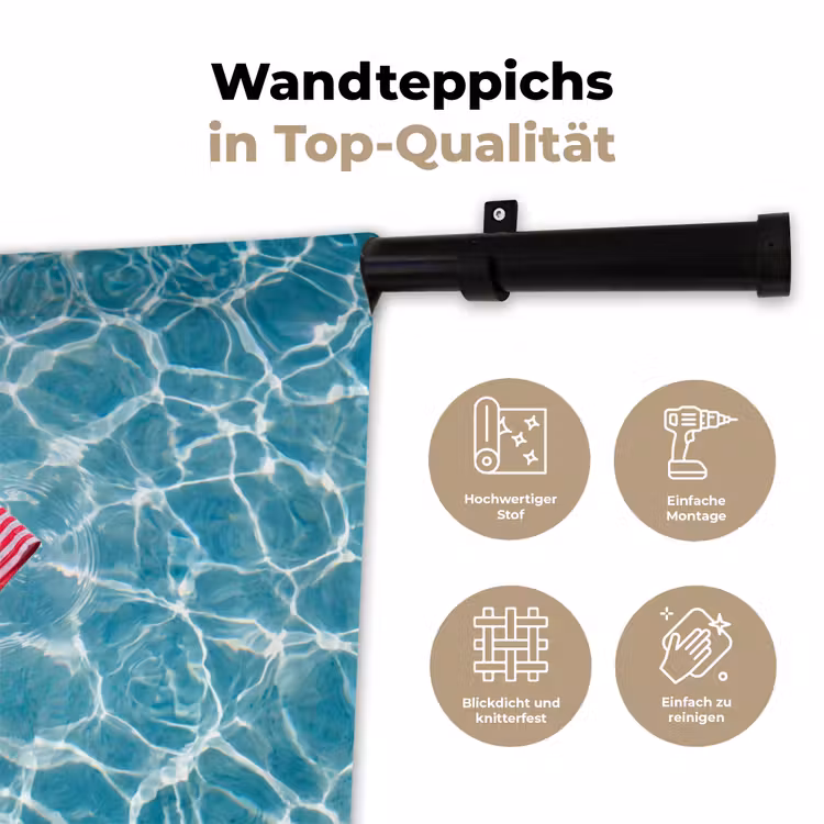 Zwemkleding - Gestreept - Water - Zomer - Rood-wit Wandkleed katoen klein -tsfeer2_DE