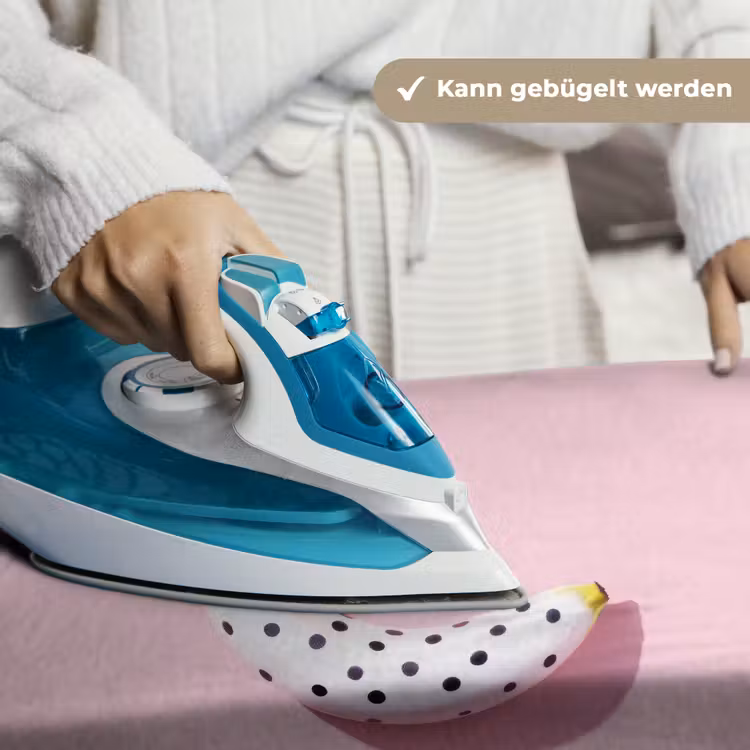 Banaan - Stippen - roze Wandkleed katoen klein -tsfeer9_DE