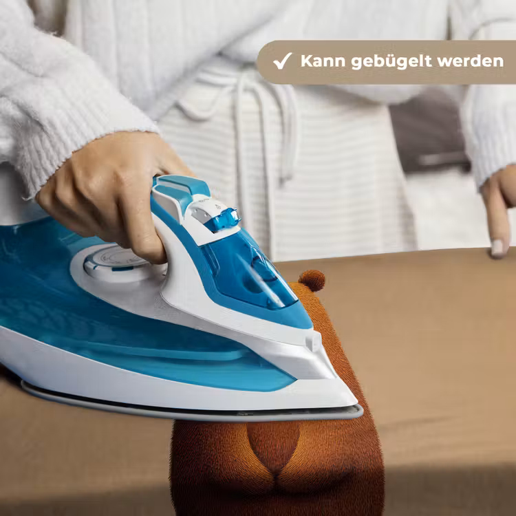 Beer - Minimalistisch - Bruin Wandkleed katoen klein -tsfeer9_DE