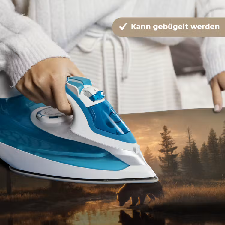Beer - water - Bos - Ochtendlicht Wandkleed katoen klein -tsfeer9_DE