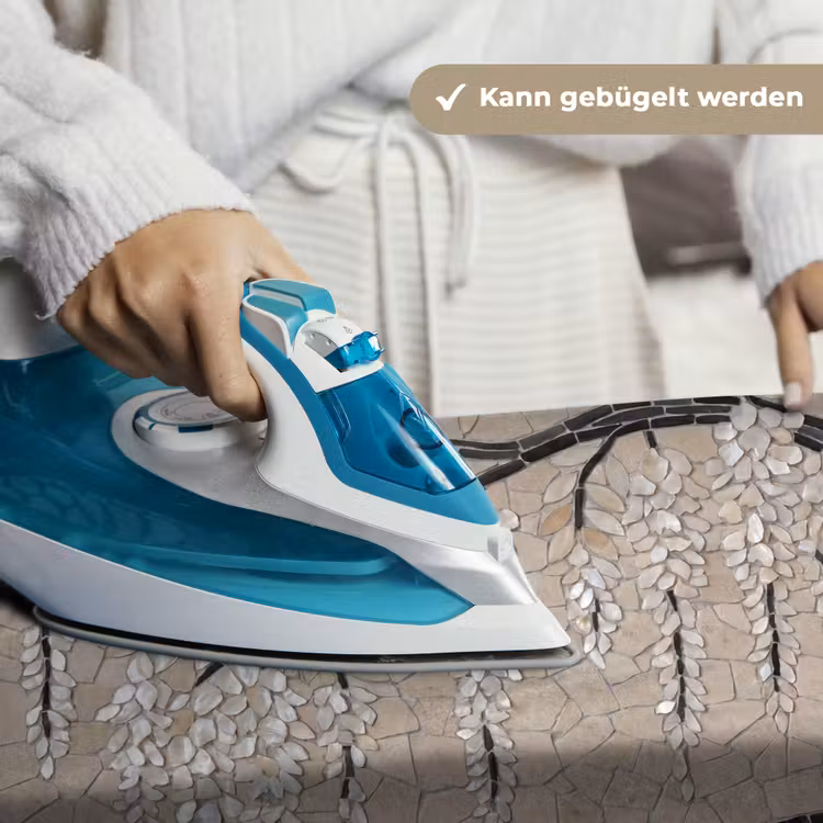 Boom - Bloemen - Mozaïek - Kunst - Wit Wandkleed katoen klein -tsfeer9_DE