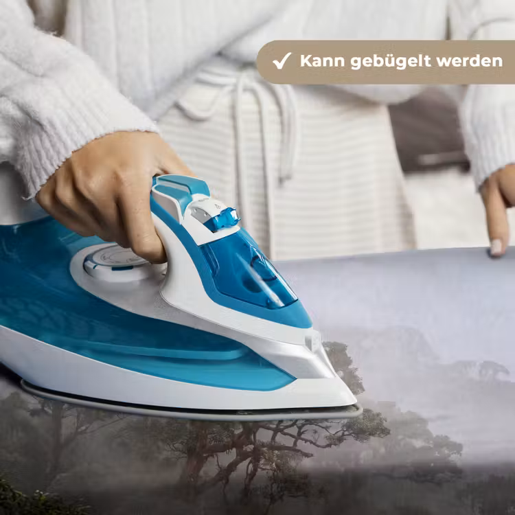 Boom - Mistig - Bos - Groen - Natuur Wandkleed katoen klein -tsfeer9_DE