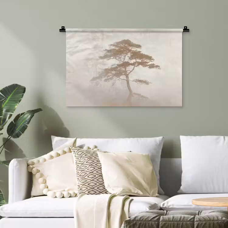 Boom - Oosterse stijl - Landschap Wandkleed katoen klein -sfeer7