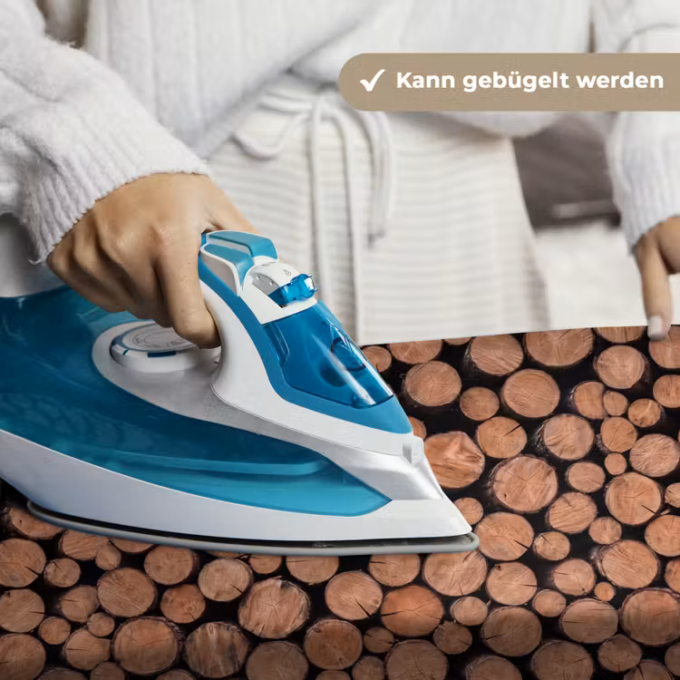 Houtblokken - Textuur - Patroon - Bruin - Rustiek Wandkleed katoen klein -tsfeer9_DE