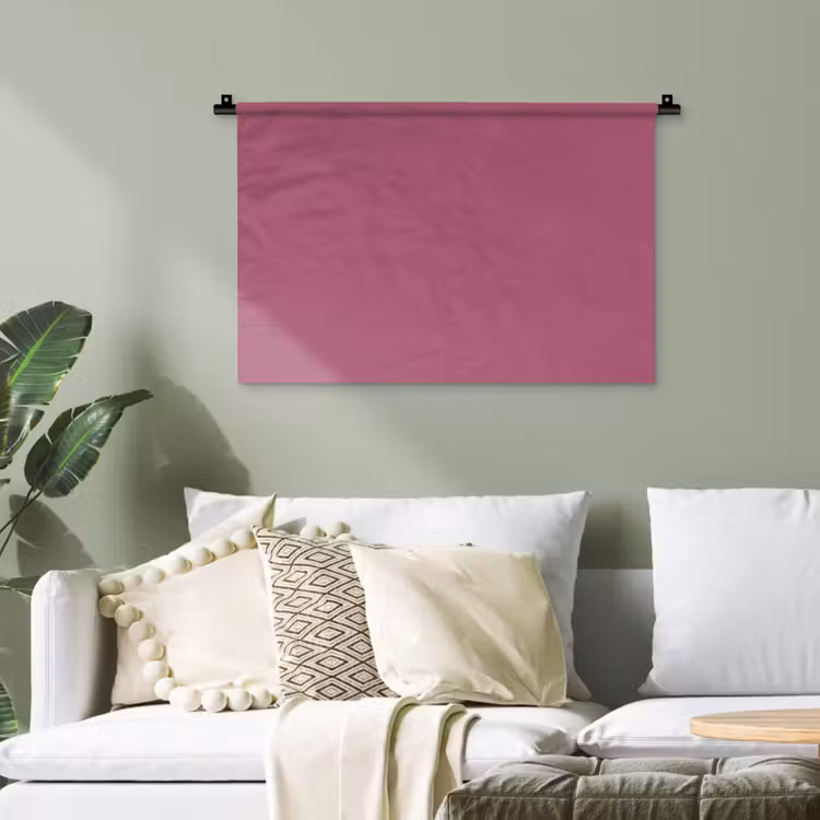 Berry - Roze -Pink Wandkleed katoen klein 269 -sfeer7