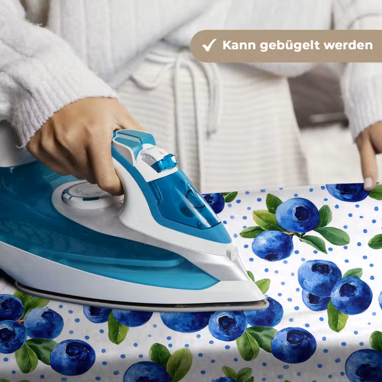 Bessen - Patroon - Blauw Wandkleed katoen klein 269 -tsfeer9_DE