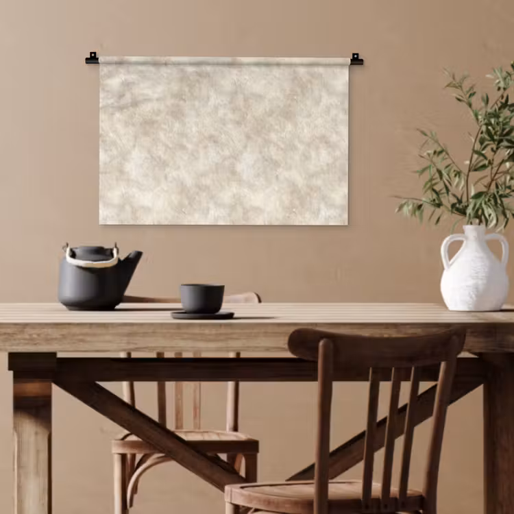 Beige - Reliëfstructuur - Natuursteen Wandkleed katoen klein 269 -sfeer6