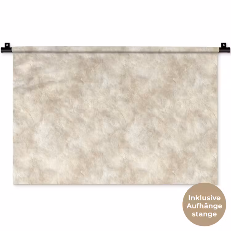 Beige - Reliëfstructuur - Natuursteen Wandkleed katoen klein 269 -t3d_DE