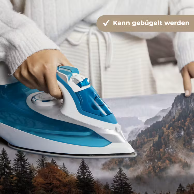 Bergen - Vallei - Mist - Herfst - Natuur Wandkleed katoen klein -tsfeer9_DE