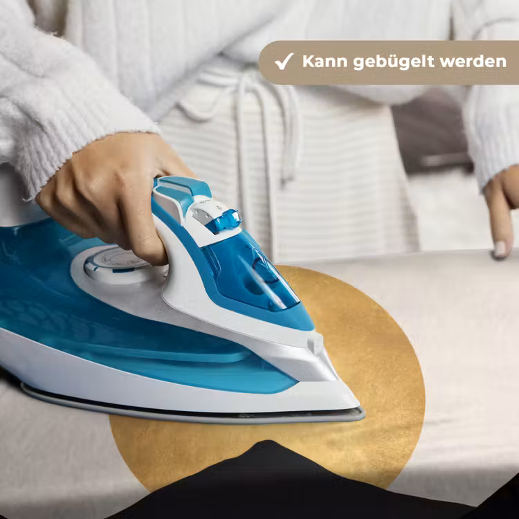 Bergsilhouetten - Gouden cirkel - Beige Wandkleed katoen klein -tsfeer9_DE