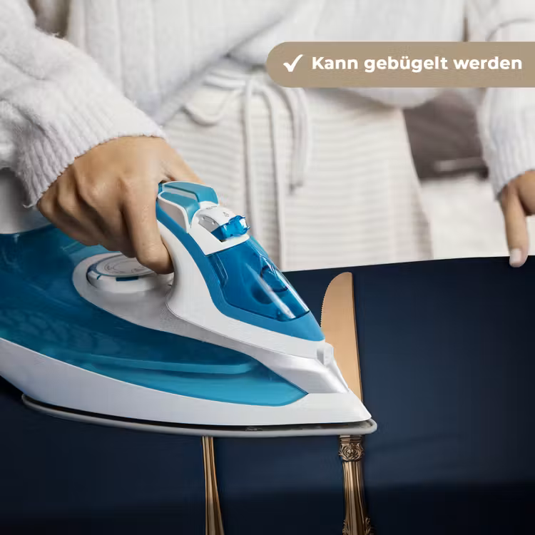 Bestek - Donkerblauw - Goud Wandkleed katoen klein -tsfeer9_DE