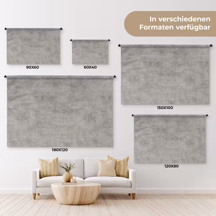 Beton - Oud - Grijs - Patronen Wandkleed katoen klein 269 -tsfeer8_DE