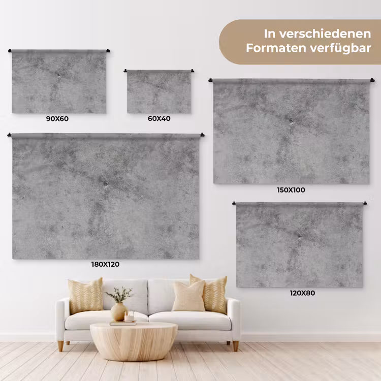 Beton - Grijs - Patronen Wandkleed katoen klein 269 -tsfeer8_DE