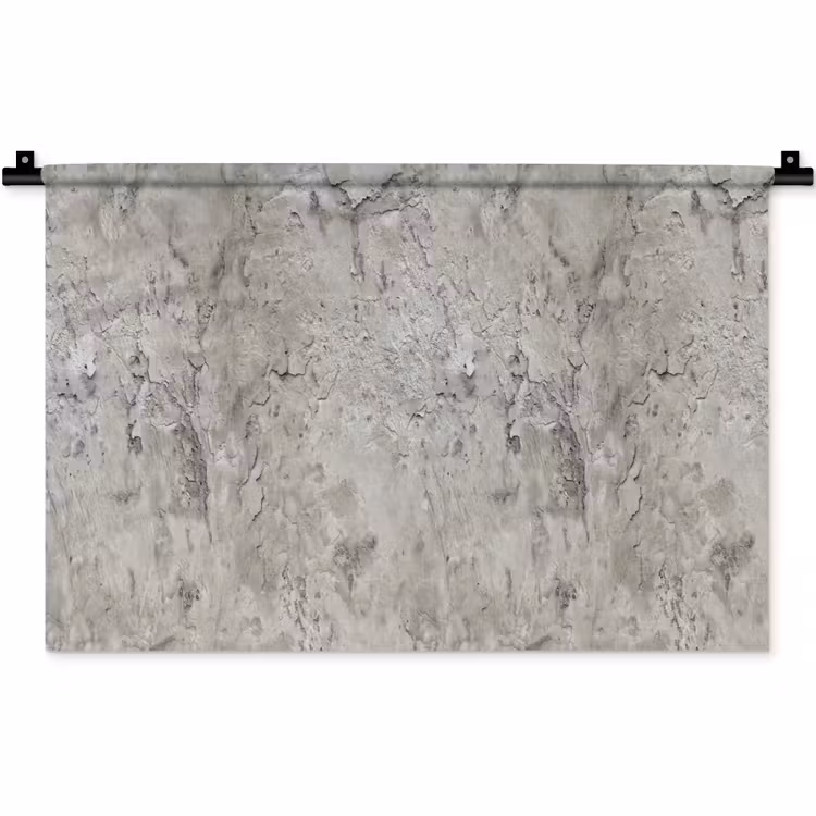Beton - Grijs - Muur Wandkleed katoen klein 269 -zz3d