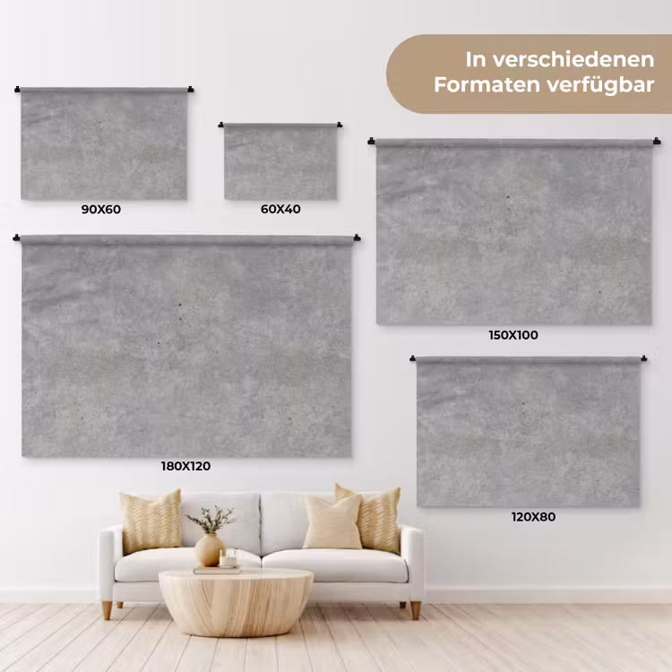 Beton - Patronen - Industrieel Wandkleed katoen klein 269 -tsfeer8_DE