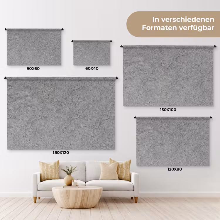 Beton - Muur - Patronen - Industrieel Wandkleed katoen klein 269 -tsfeer8_DE