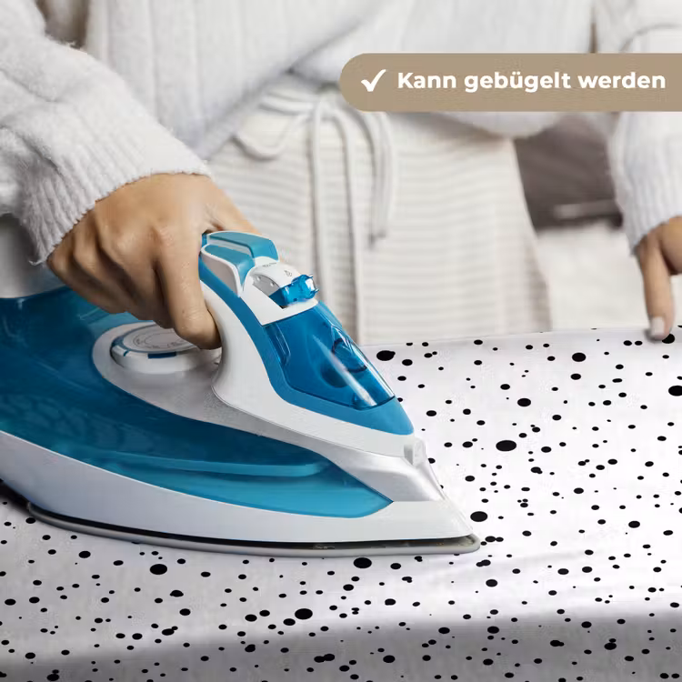 Organisch - Zwart - Wit - Stippen Wandkleed katoen klein 269 -tsfeer9_DE