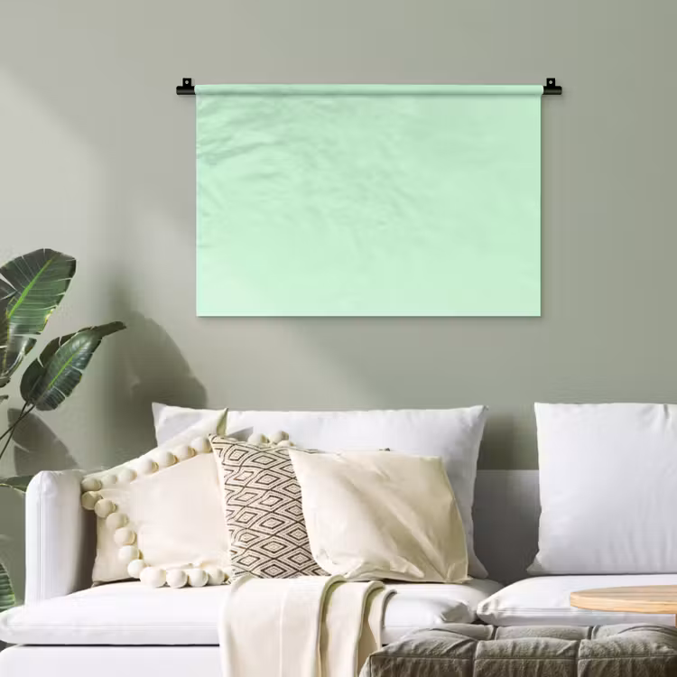 Pale - Mint - Groen Wandkleed katoen klein 269 -sfeer7