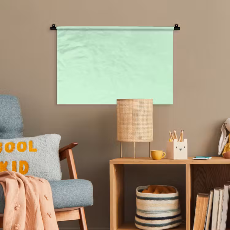 Pale - Mint - Groen Wandkleed katoen klein 269 -wsfeer4_kind
