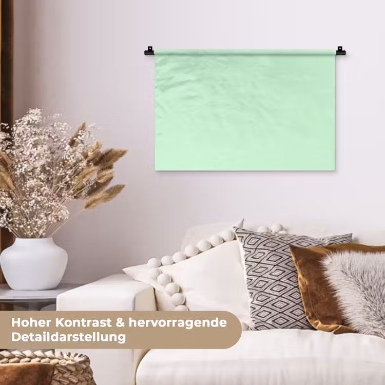 Pale - Mint - Groen Wandkleed katoen klein 269 -tsfeer1_DE