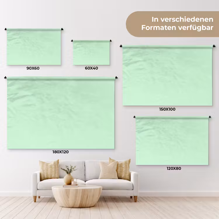 Pale - Mint - Groen Wandkleed katoen klein 269 -tsfeer8_DE