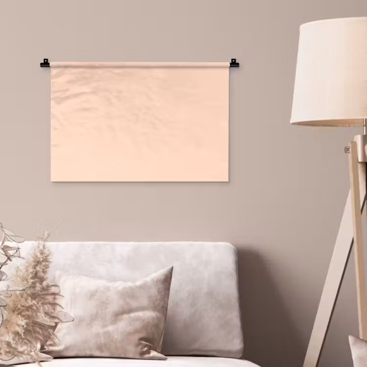 Pale - Peach - Nude Wandkleed katoen klein 269 -sfeer4