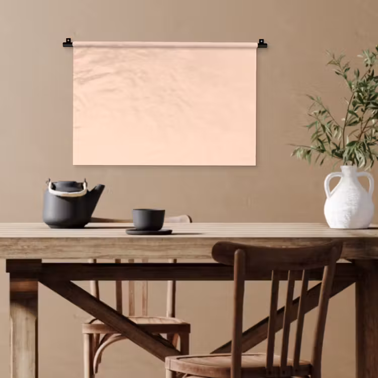 Pale - Peach - Nude Wandkleed katoen klein 269 -sfeer6