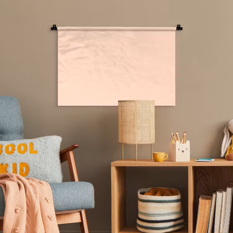 Pale - Peach - Nude Wandkleed katoen klein 269 -wsfeer4_kind