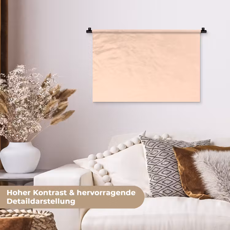 Pale - Peach - Nude Wandkleed katoen klein 269 -tsfeer1_DE