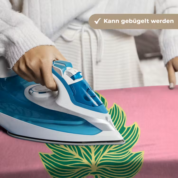 Blad - Groen - Illustratie - Minimalistisch Wandkleed katoen klein -tsfeer9_DE