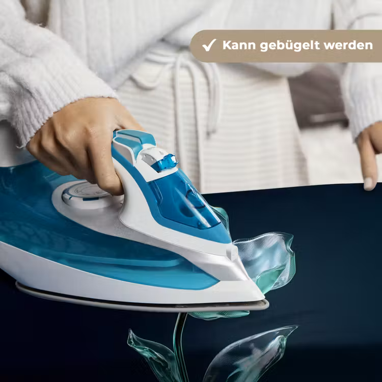 Bladeren - Bloem - Glazen - Donkerblauw Wandkleed katoen klein -tsfeer9_DE